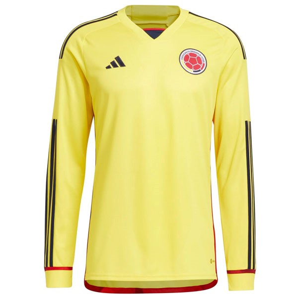 Tailandia Camiseta Colombia 1ª ML 2022 2023 Amarillo